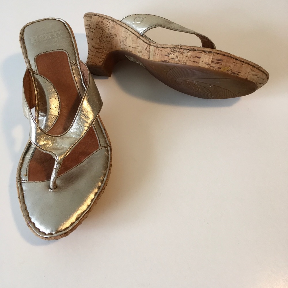 Born sandals 8M gold